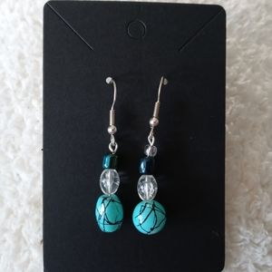 Handmade turquoise earrings